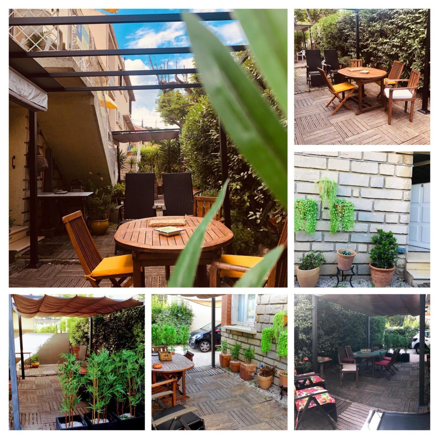 Votre Sejour A Sanary Dans Bas De Villa Avec Terrasse Vegetalisee Et Abritee Exposition Est Sud Ouest A 400M Du Centre Ville En Zone Pietonne Ou Tout Peut Se Faire A Pied Sanary-sur-Mer Eksteriør billede